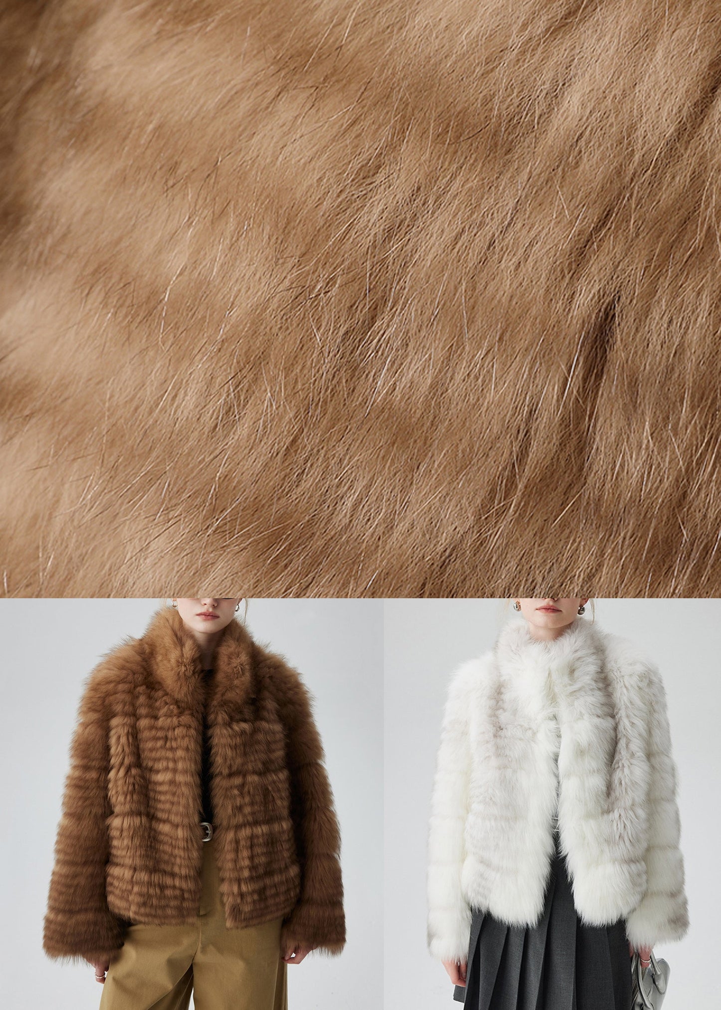 Französische Kaffeejacke, Stehkragen, Taschen, Leder- und Pelzmäntel, Winter