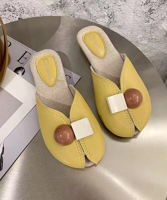 Grüne, lässige, vielseitige, weiche Spleiß-Sandalen