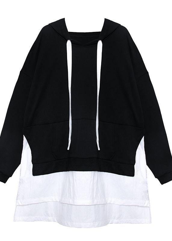 Handmade hooded patchwork quilting clothes Outfits green Dress - SooLinen