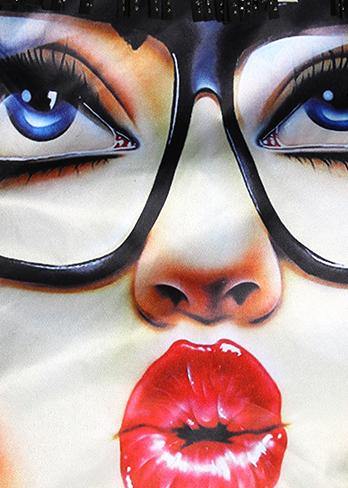 Handmade o neck half sleeve Cotton dresses Fashion black print Dress summer - SooLinen