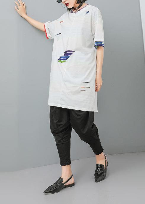 Italian cotton top silhouette Pakistani Fashion Women Cotton Summer T-shirt - SooLinen