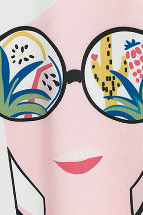 Italienische Flare-Ärmel-Baumwollkleidung für Frauen Bio-Outfits lila gestreifte Baggy-Kleider Sommer