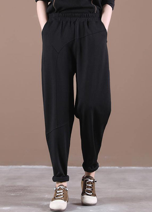 Korean Loose Large Elastic Waist Casual Pants - SooLinen