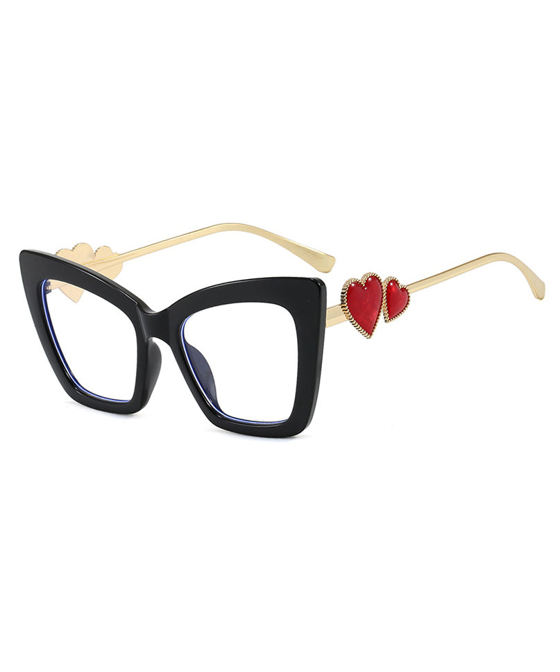 Ladies' Fashion Red Heart Square Flat Mirror