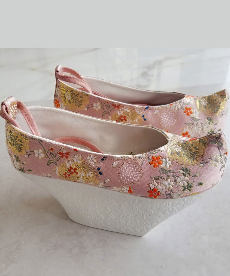 Hellgrüne High Heels Plateau Satin Stoff Bestickte Vintage Cross Strap High Heels