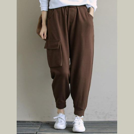 Loose Chocolate literature and art versatile casual Capris - SooLinen