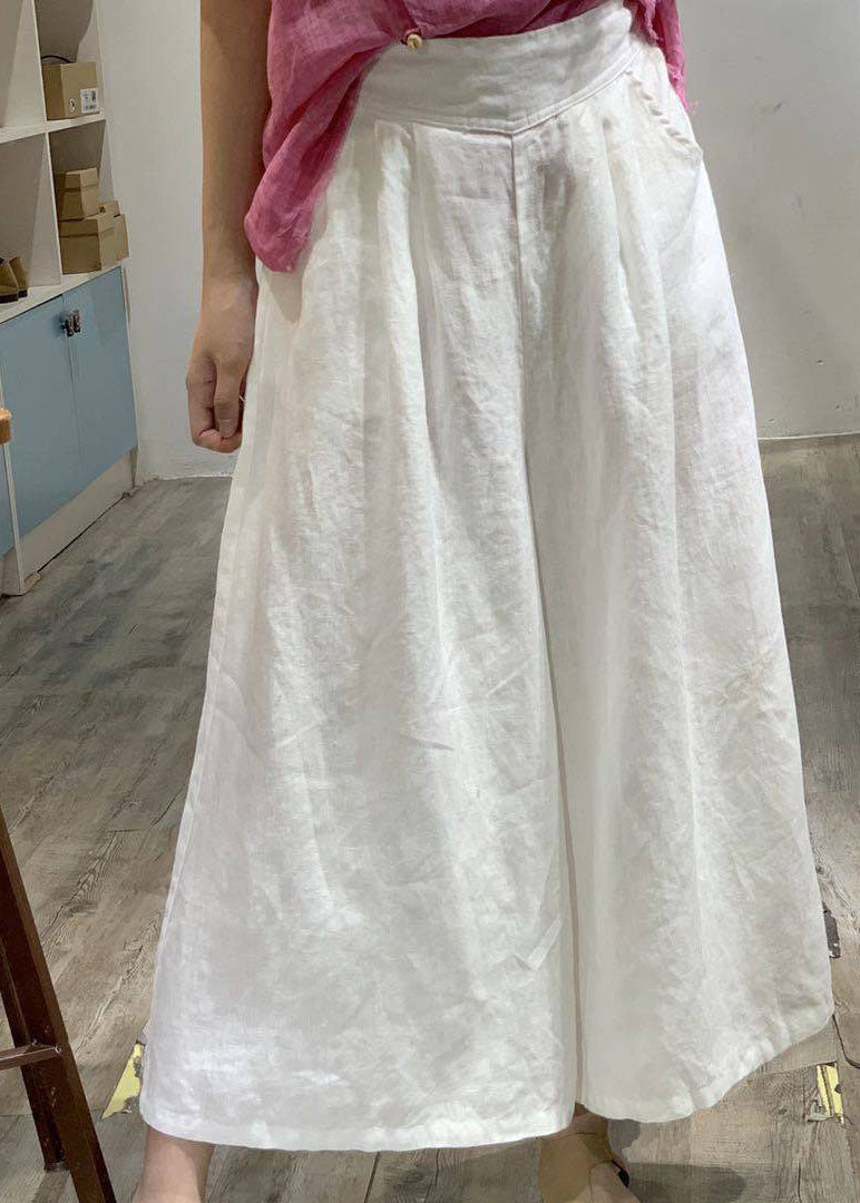 Lockeres gelbes Patchwork-Oberteil aus Leinen mit V-Ausschnitt und Hose mit weitem Bein, zweiteiliges Set mit Fledermausärmeln