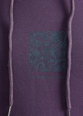 Loose hooded drawstring crane tops Inspiration black shirts - SooLinen