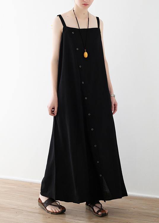 Modern black loose Plus Size Photography jumpsuit pants Summer - SooLinen