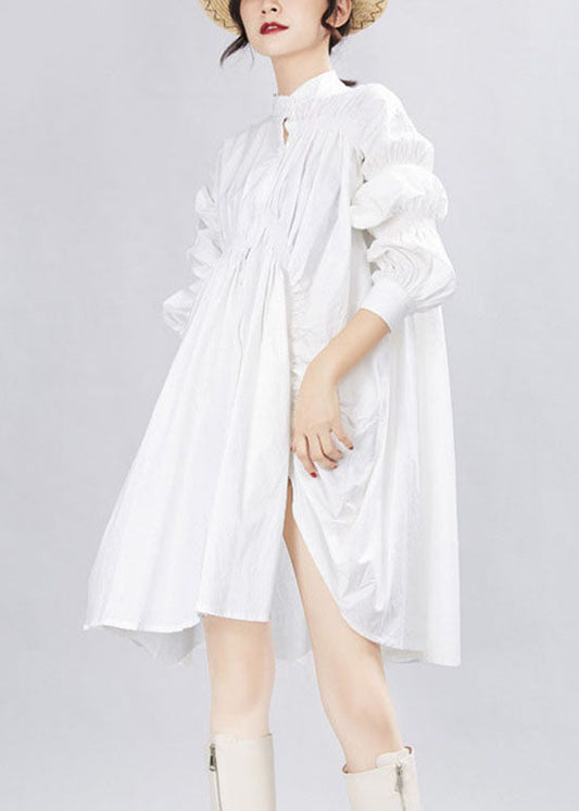 Natürliche schwarze Laternenärmel Asymmetrische Festtagskleider