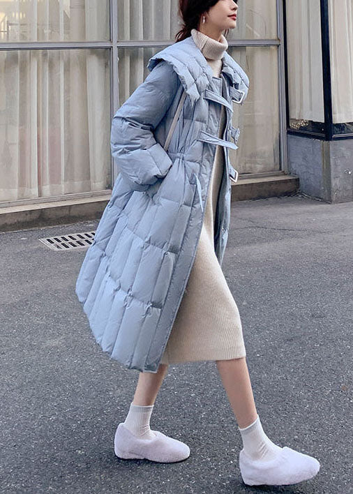 Natürliche Hellblau Peter Pan Kragen Dicke Ente Unten Canada Goose Cinch Mäntel Winter