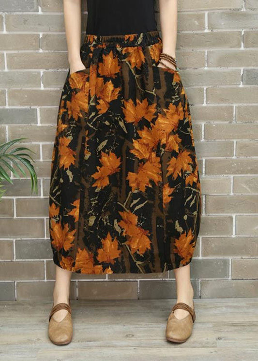 Natürliche Marine Taschen Baumwolle Röcke Frühling