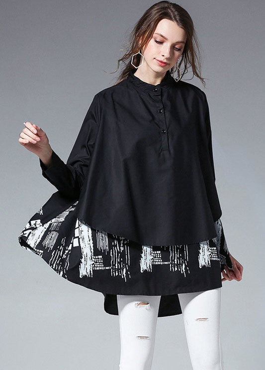 Natürliche rote Patchwork-Druckknopf-Herbstoberteile