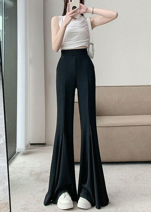 New Apricot High Waisted Pockets Flared Pants Summer