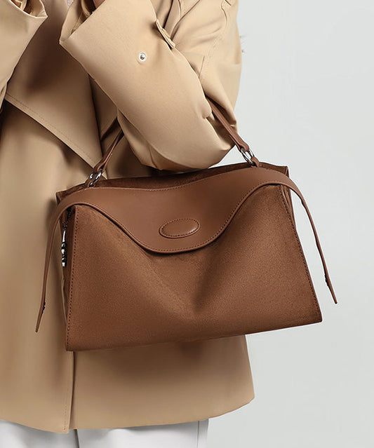 New Brown Solid Durable Calf Leather Doctor Bag