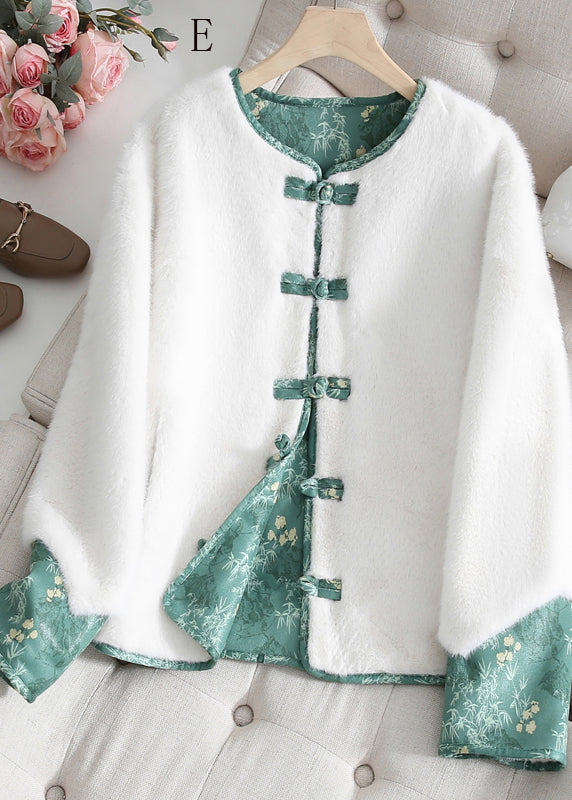 New Chinese Style Mink Velvet Wear On Both Sides Short Coat