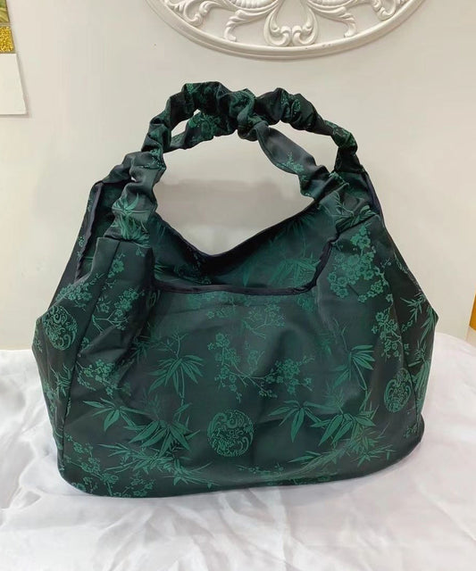 New Chinese Style Versatile Coffee Print Shoulder Bag