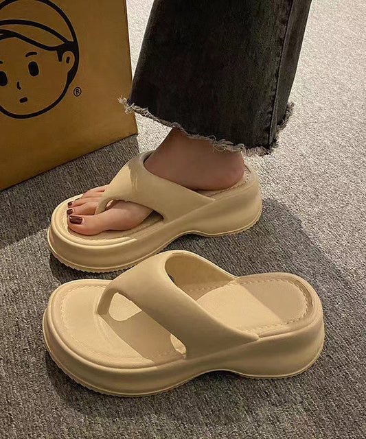 New Comfy Rose Platform Flip Flops