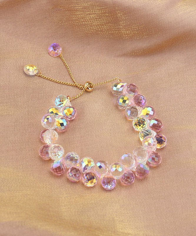 Neues hellgrünes Teleskop-Charm-Armband aus Kupferlegierung mit Kristallen