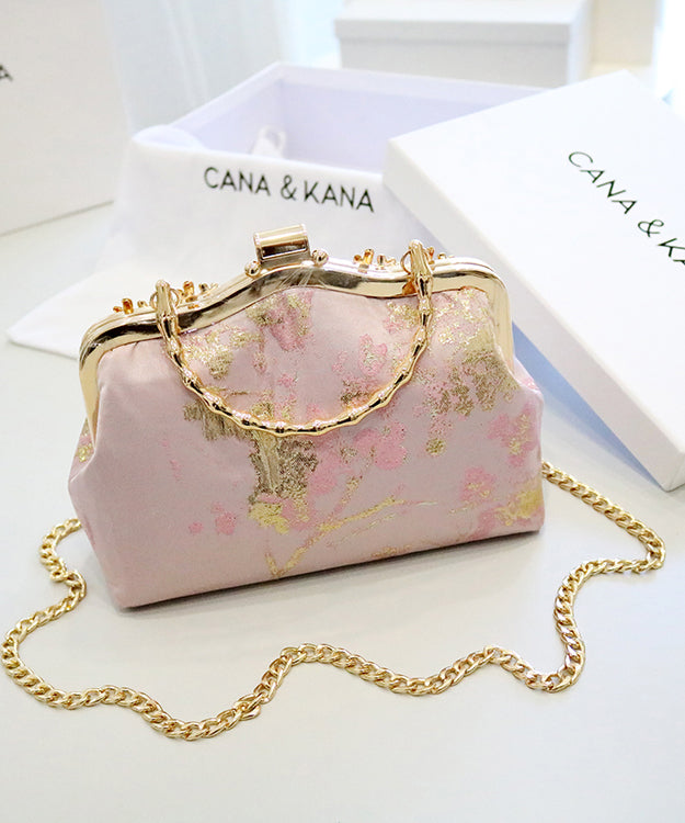 New Retro Beige Embroidered Zircon Cotton Tote Handbag