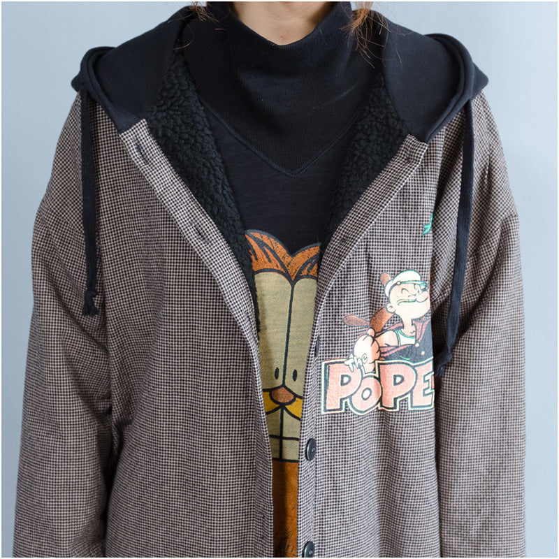 Neu Khaki drucke frauen parka casual mit kapuze warme winter mantel feine dicke