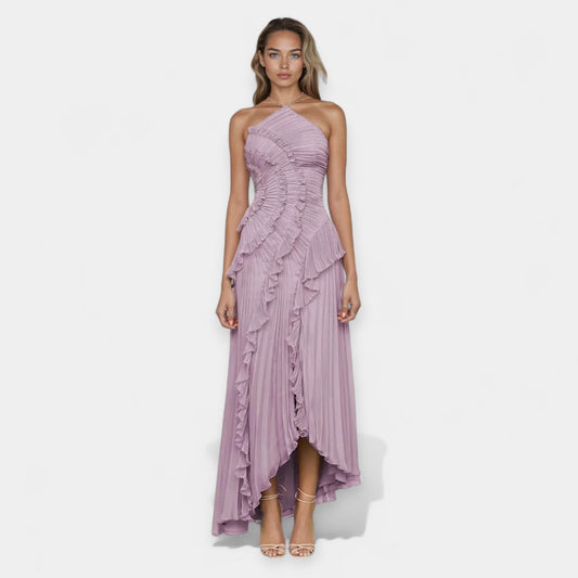 Dress with Sculpted Ruffles