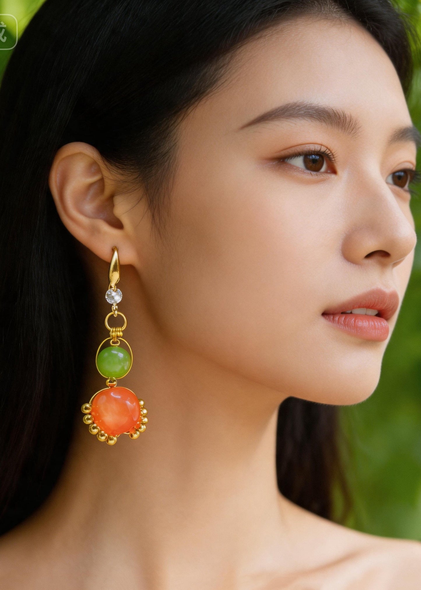 Original Design Gourd Shaped Fine Acrylic Drop Earrings