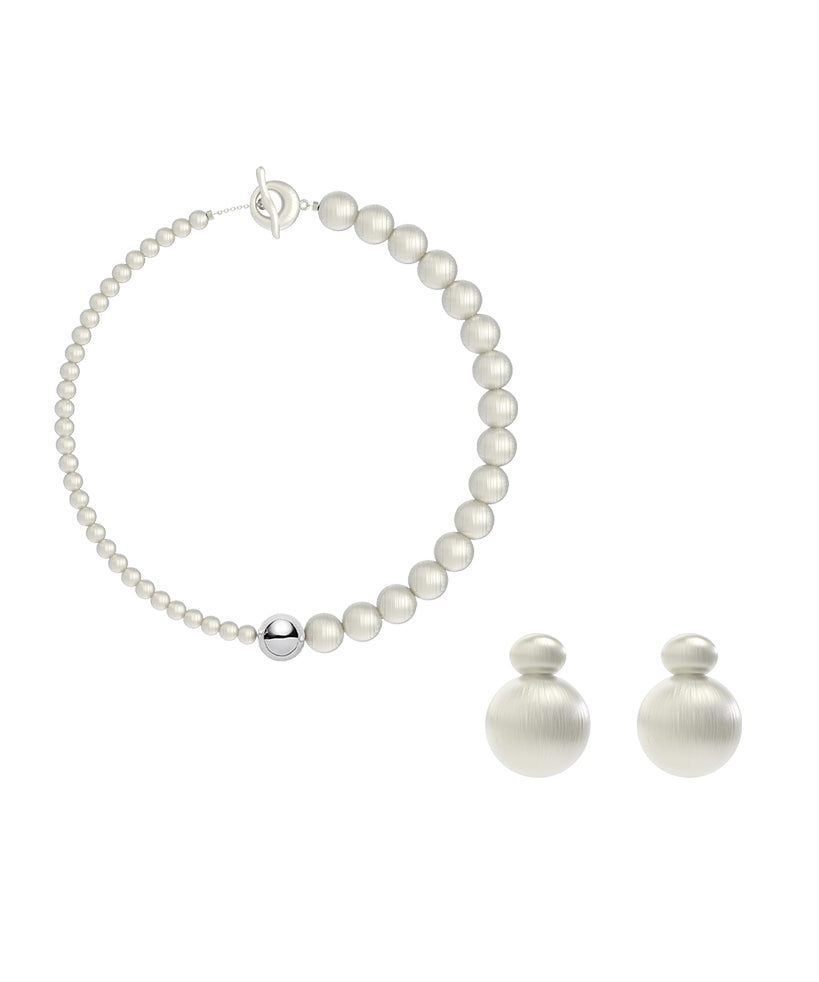 Original Design Luxury Alloy Necklace And Stud Earrings Set