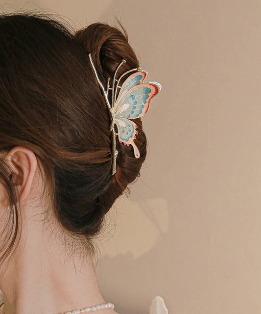 Original Design Rainbow Alloy Butterfly Hairpin