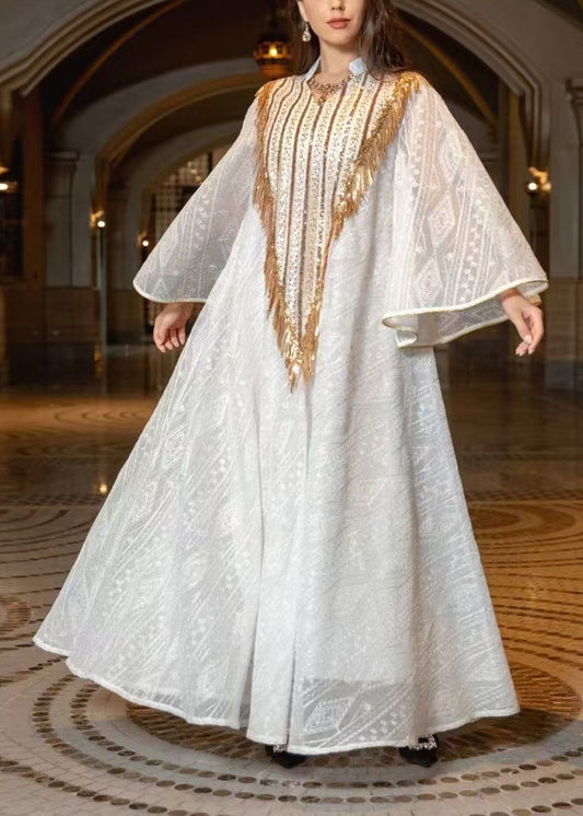 Original Design Sequins Embroidered Tulle A Line Dress