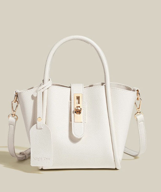 Original Design Yellow Versatile Faux Leather Tote Handbag