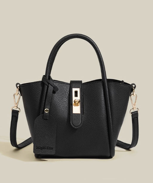 Original Design Yellow Versatile Faux Leather Tote Handbag