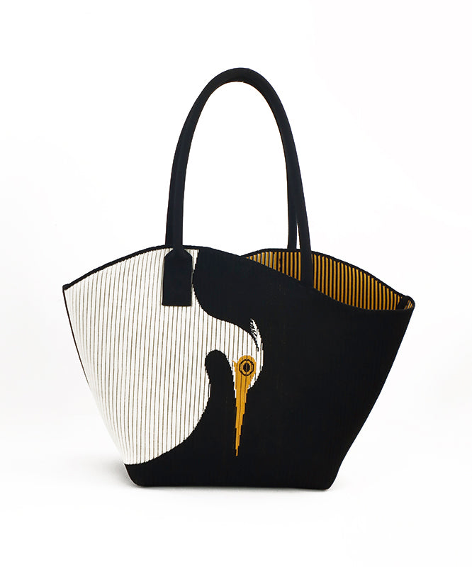 Originale neue gestrickte Schultertasche in Kaffeebraun mit großem Fassungsvermögen