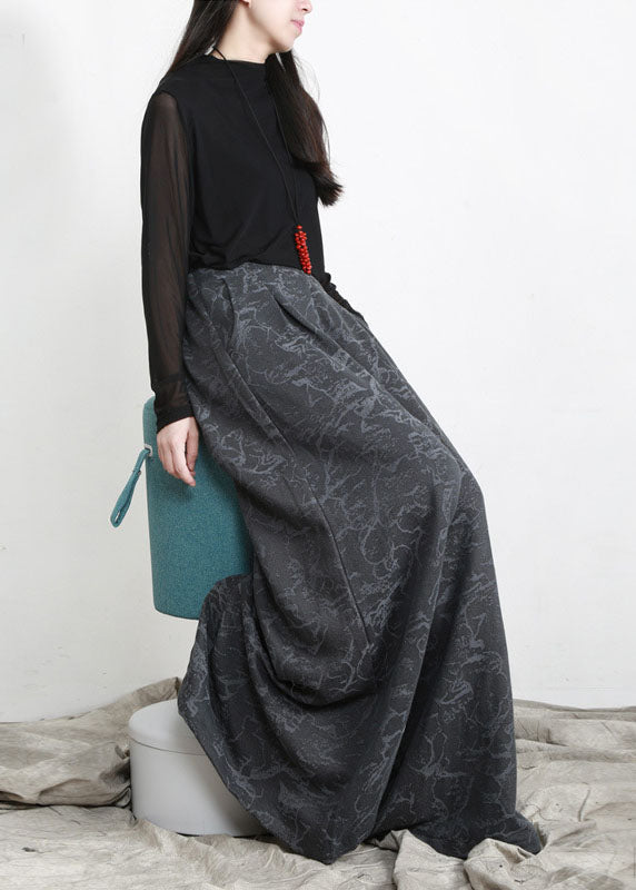 Plus Size Rote, hoch taillierte, lässige Taschen, weites Bein, Herbsthose