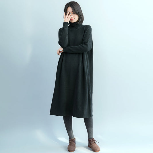 Pullover Sweater Outfits Street Style High Neck schwarz Fuzzy Strickmode