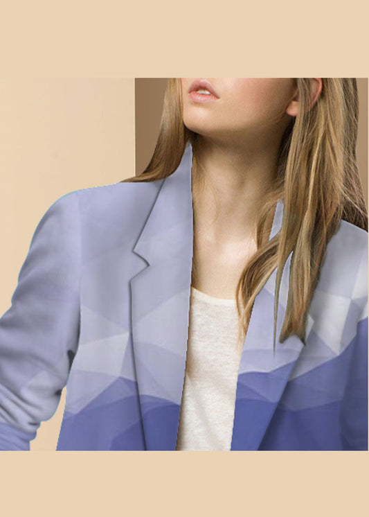 Lila Western-stil kleidung Mäntel taste Peter Pan Kragen Langarm