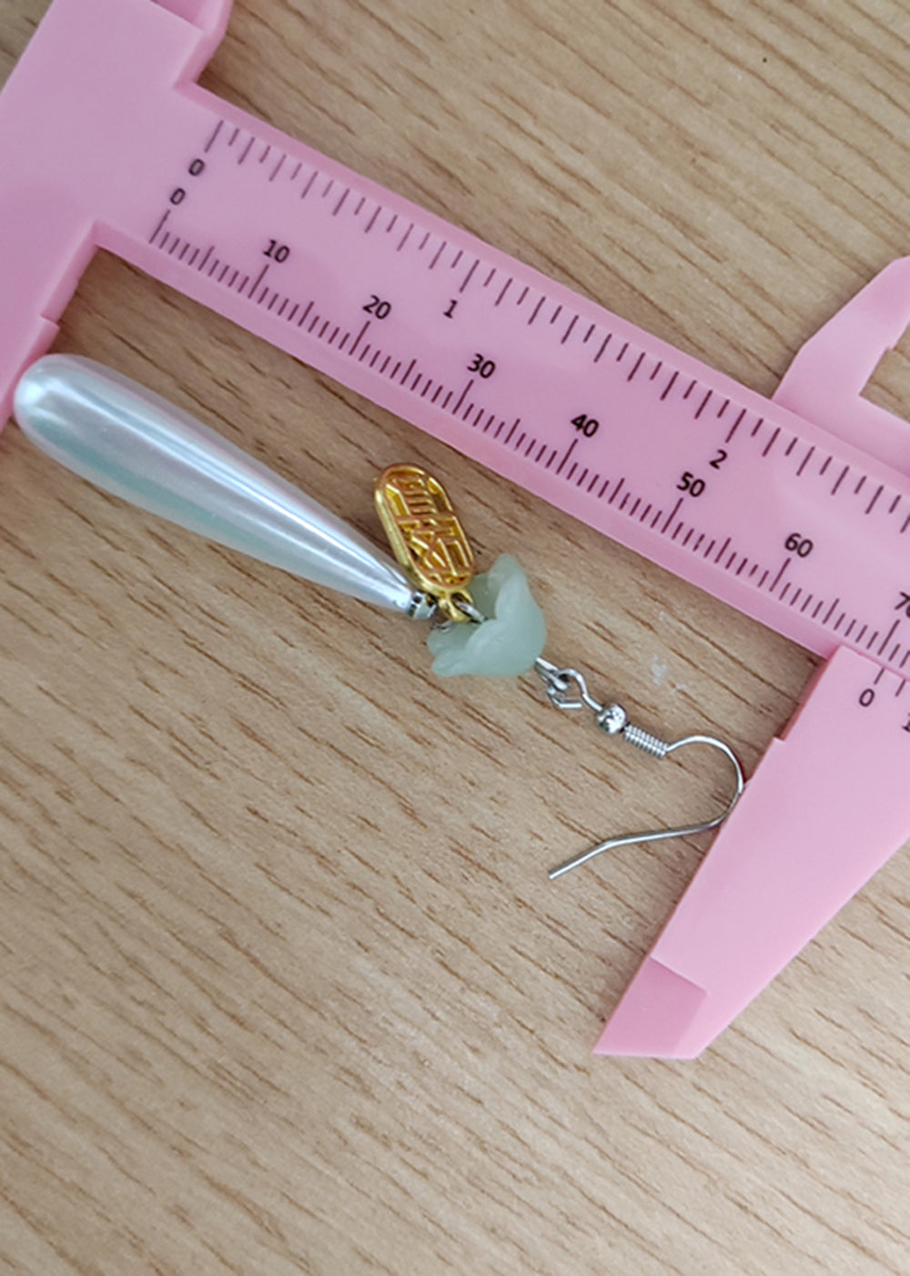 Retro Wassertropfen Perle Fupai 14K Gold Tropfen Ohrringe