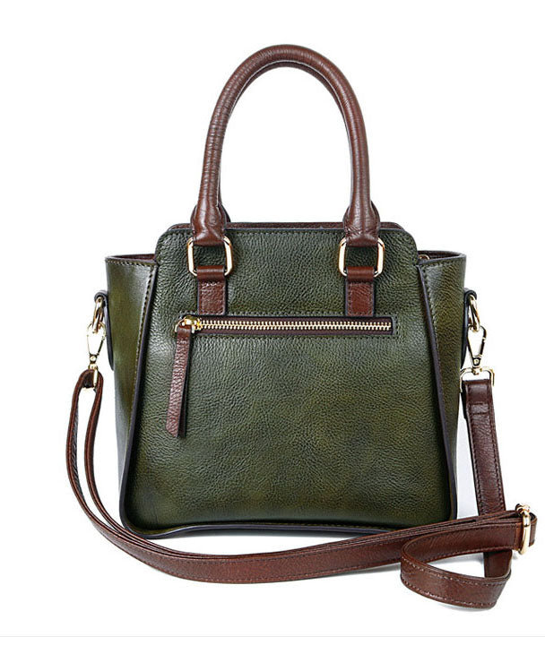 Einfache rote lässige Umhängetasche aus Kalbsleder in Rub-Farbe