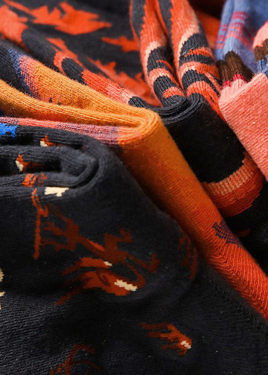 Einfache Crew-Socken aus Baumwolle mit Sports Street-Print