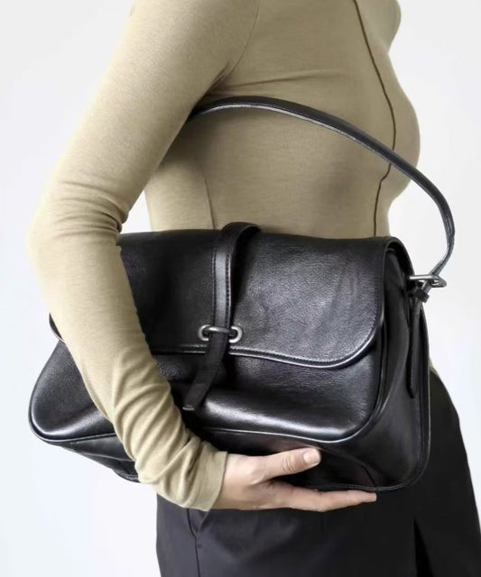 Style Orange Large Capacity Leather Shoulder Bags