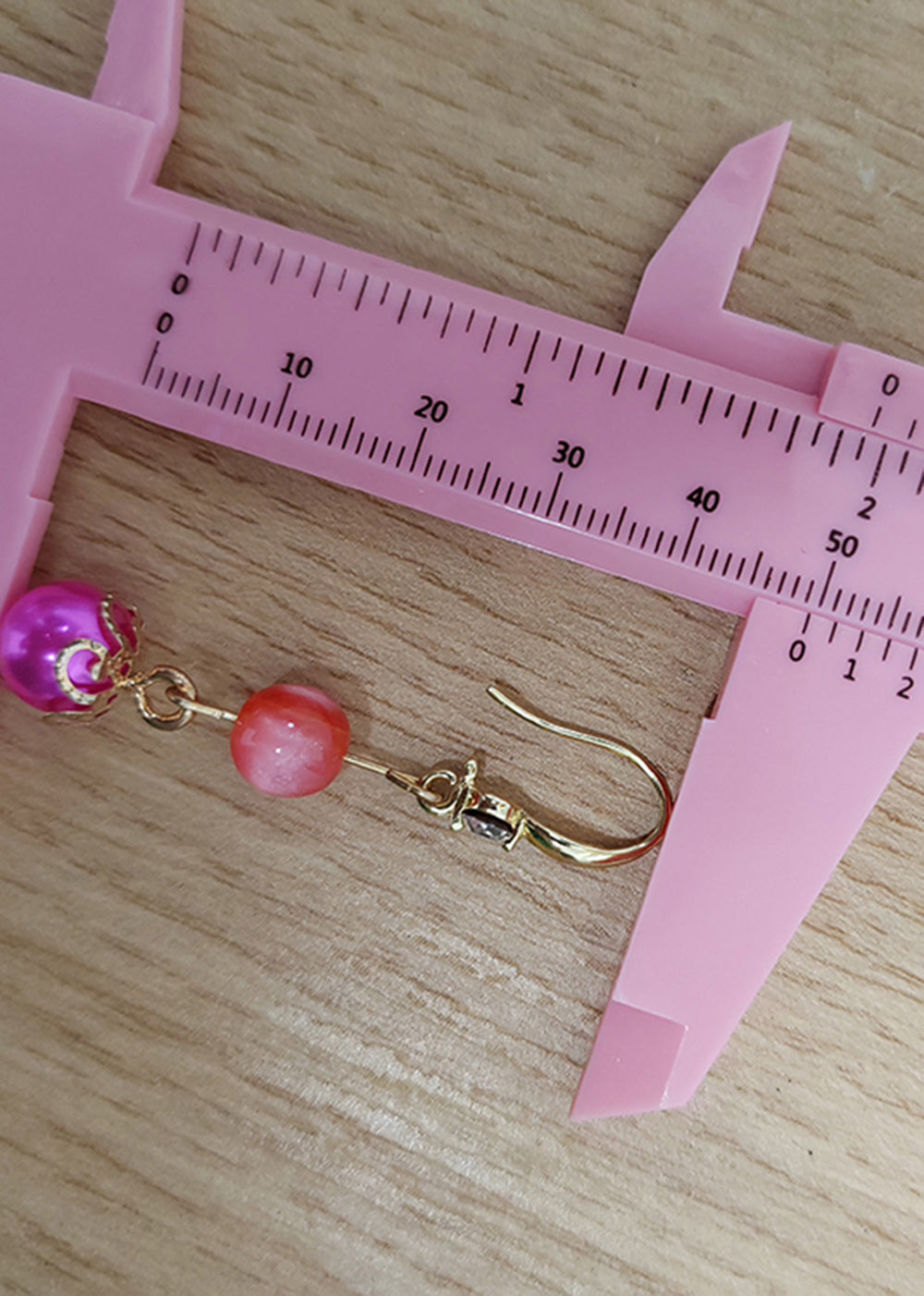 Pendientes colgantes de acrílico estilo rosa