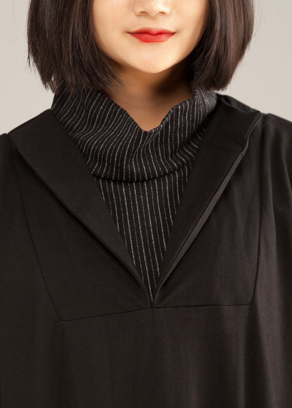 Stil baumwolle Tuniken 2019 Baumwolle Große Tasche A-linie Frauen Mode Kleid