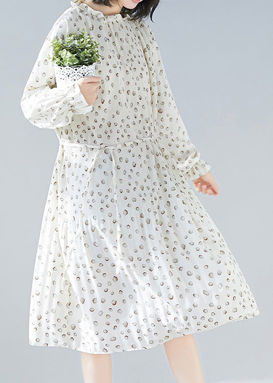 Stil Cinched Chiffon Roben Plus Size Kleiderschränke weiß Plus Size Kleidung Kleid Sommer