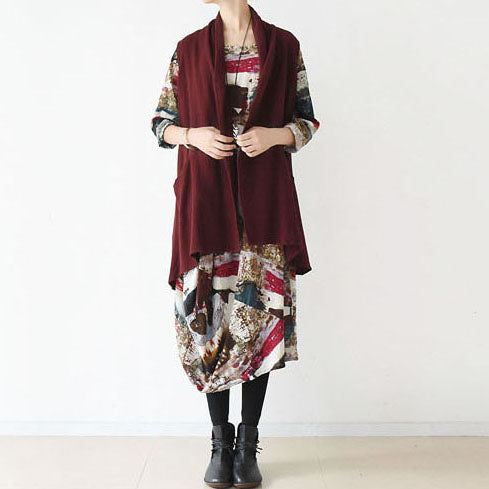 Stilvolle Leinenwesten in Übergröße, lässige Strickjacken, Leinenkleidung