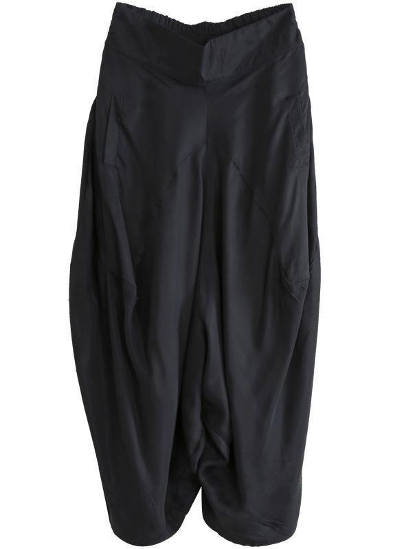 Summer irregular harem pants white color casual pants - SooLinen