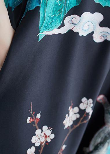 Summer simple fashion print personality bib nine points casual piece harem pants - SooLinen