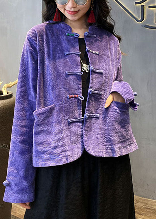 2022 rot taste O-Neck taschen Cord Mäntel Frühling