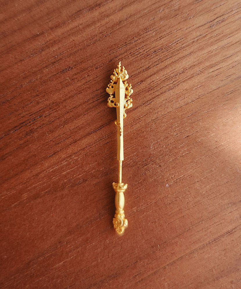 Unique Design Smart Sword Silver Gilding Stud Earrings