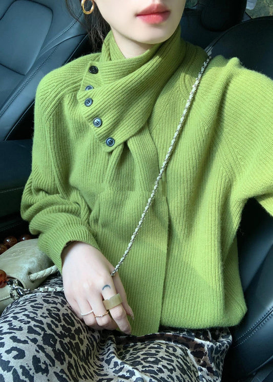 Unique Red V Neck Button Knitted Sweaters Tops Spring