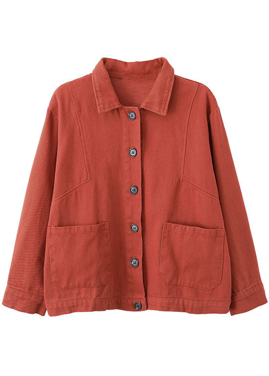 Einzigartiger gelber PeterPan-Kragen, Knopftaschen und Patchwork-Herbstmantel